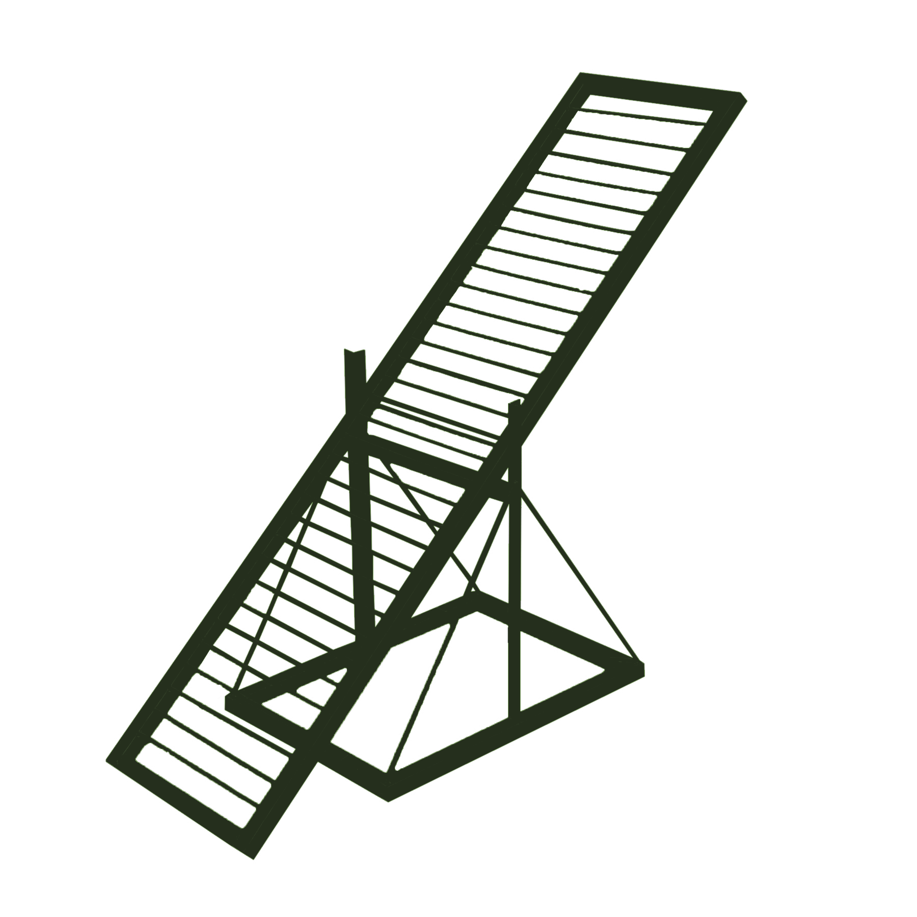 Rugpeak obstacle moss green color reference
