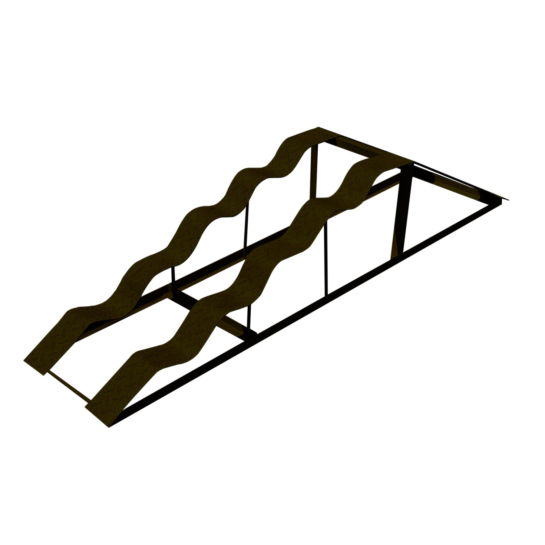Rugpeak crawler obstacle white background view 5