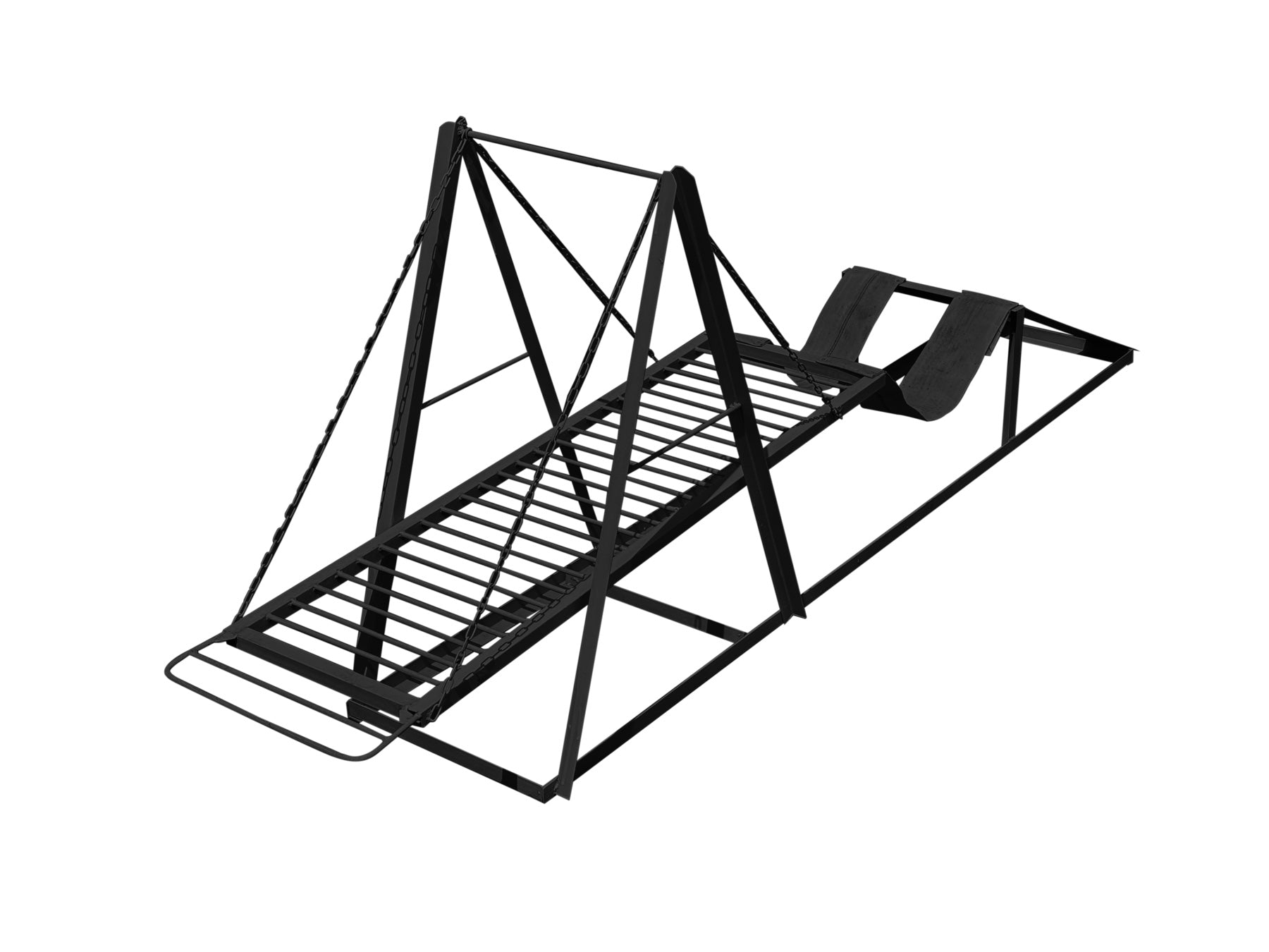Rugpeak crawler obstacle structure white background view